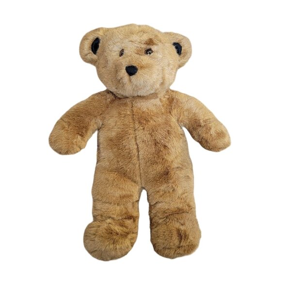Retired Build a Bear Brown Bear Black Ears Eyes Nose Plush Stuffed Animal 14" - Picture 1 of 9